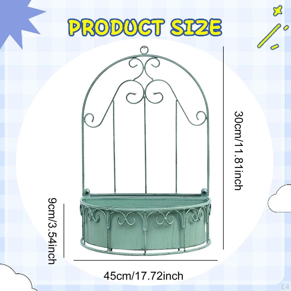 Detachable Wall Mounted Planter 11.8x17.7inch Accessory Hanging Flower Container