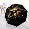 Disney Tinker Bell, Sparkle Automatic Open/Close Umbrella - Cute Umbrella with Cute Design, Portable 3-Fold Compact Umbrella for Men & Women