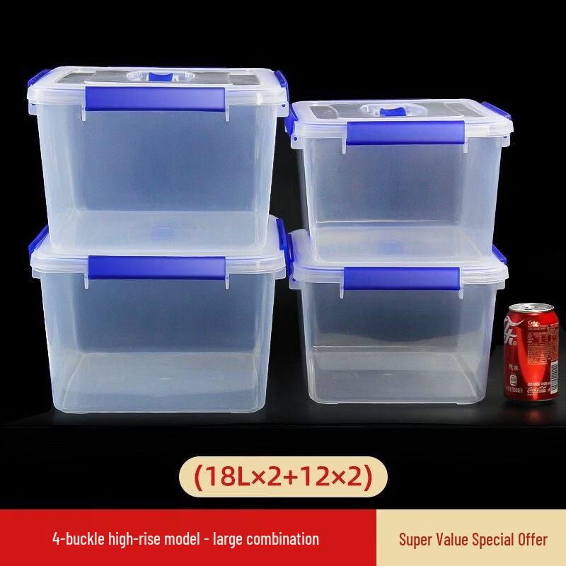 DMPP 4-Piece Transparent Portable Food Storage Set