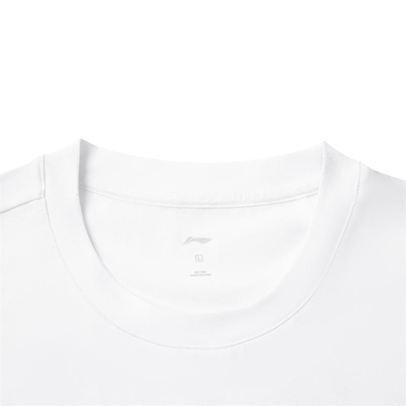 Li-Ning Lightweight Moisture-Wicking Short Sleeve T-Shirt Breathable Quick-Dry Solid Color Long Pants Casual Sports Set ATSV597-1+AYKU835-1