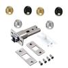 Reversible Privacy Entryway Lock With Observability Display Light For Sliding Folding Entryways Strong Material Quick Installation
