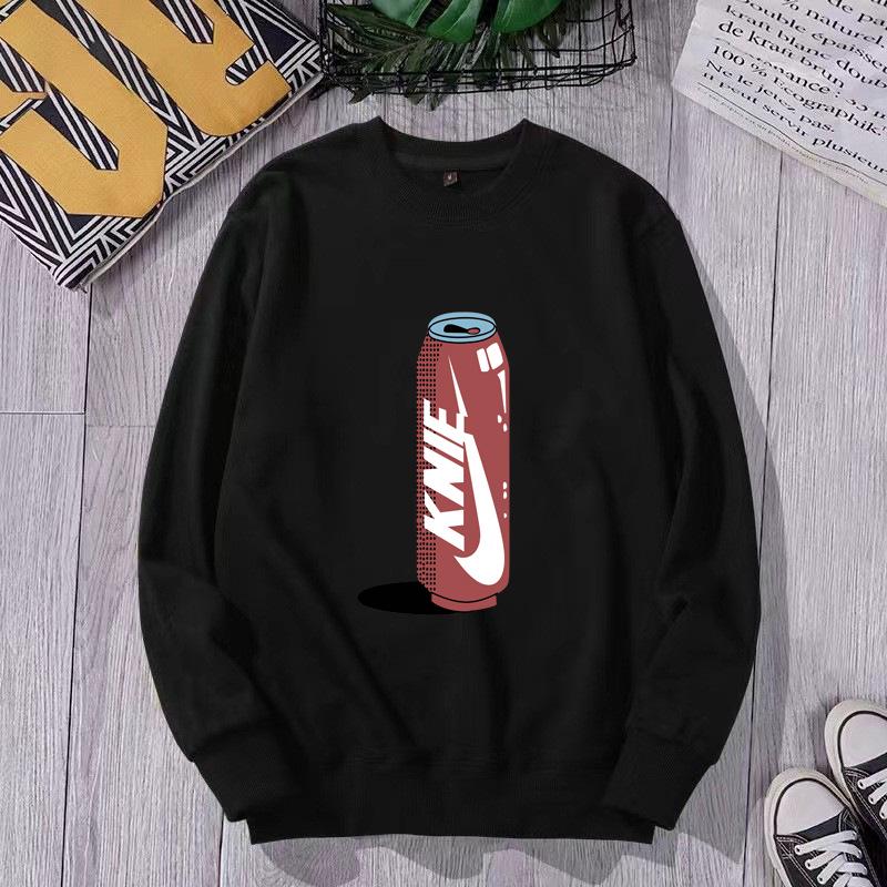 Men's 2023 Trendy Sports Hoodie, Loose Fit, Plus Size, Round Neck, Printed Autumn/Winter Internet Celebrity Style.