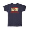 Geschenk-T-Shirt : Flagge Französisch-Polynesien Stolzes Land Vintage Nationales Souvenir