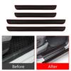 Car Styling Rubber Car Door Sill Scuff Covers Anti-Scratch Car Door Sill Sticker  Car Door Sill