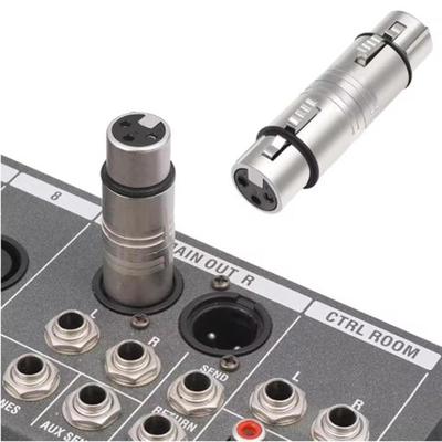 2x XLR Adapters Microphone Line Professional Female To 3 Pin for Live