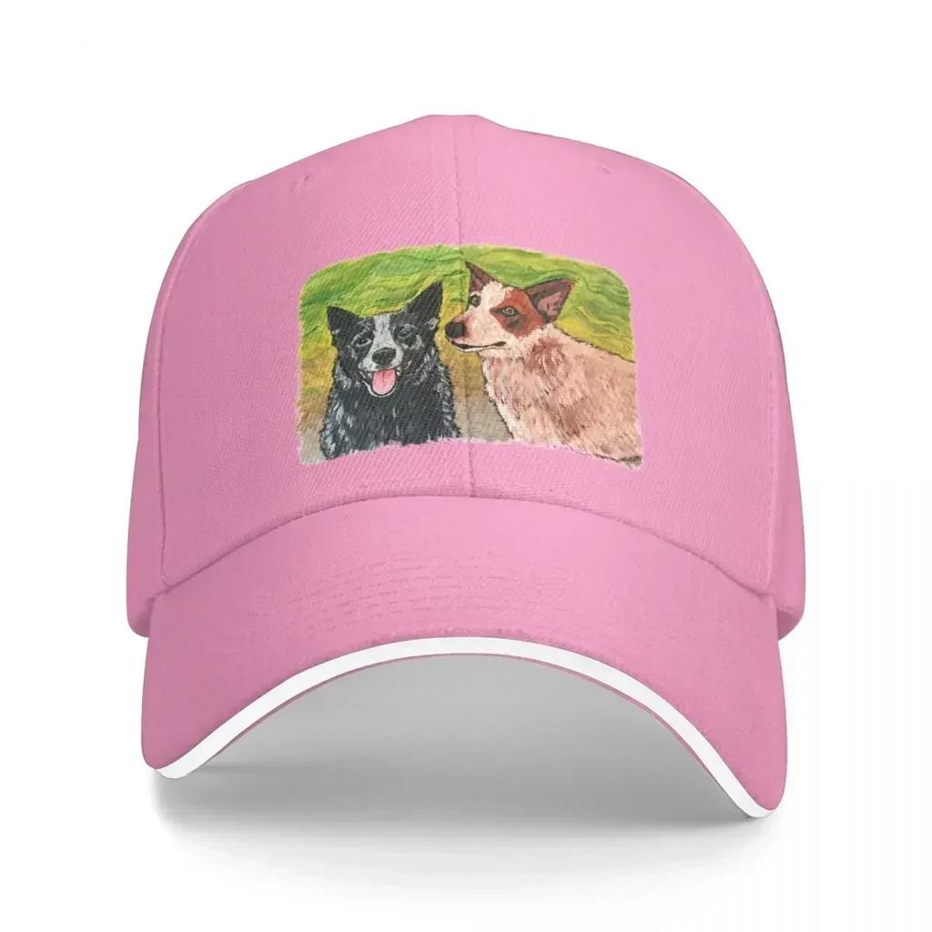 One Heeler, Two Heeler, Red Heeler, Blue Heeler Baseball Cap Visor Hat Beach Baseball Men Women's