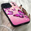 M295 Butterfly Cute Pink art Angel Eyes Soft Phone Cases for iPhone Samsung Galaxy Xiaomi Rdemi Huawei Honor Infinix Realme OPPO vivo All Model Case