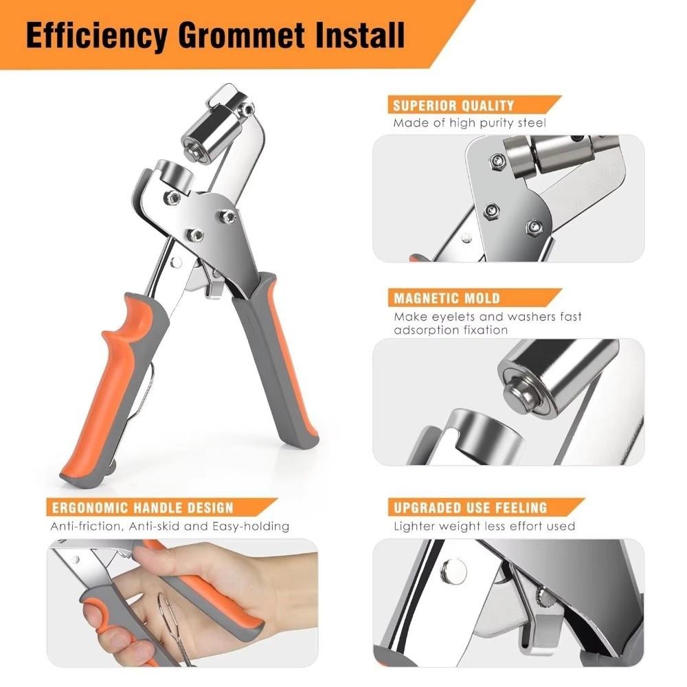 with Grommets Grommet Eyelet Plier Kit Manual Press Handheld Grommet Tool Kit  Hand Tool