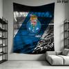 FC Porto Poster Wandbehang Gedruckte Stoffdecke Dekorative Wandteppiche für Schlafzimmer Wohnzimmer Heimdekoration