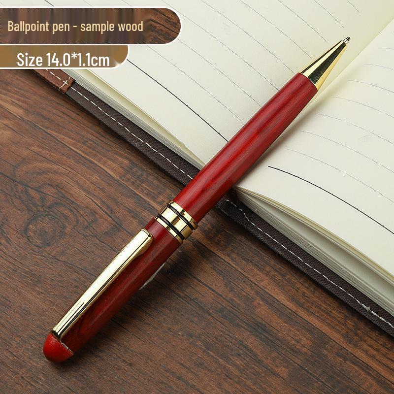 

Набор ручек в стиле ретро колор-блок из бамбука и металла - Шариковая и перьевая ручки, Идеально подходит для деловых или выпускных подарков
