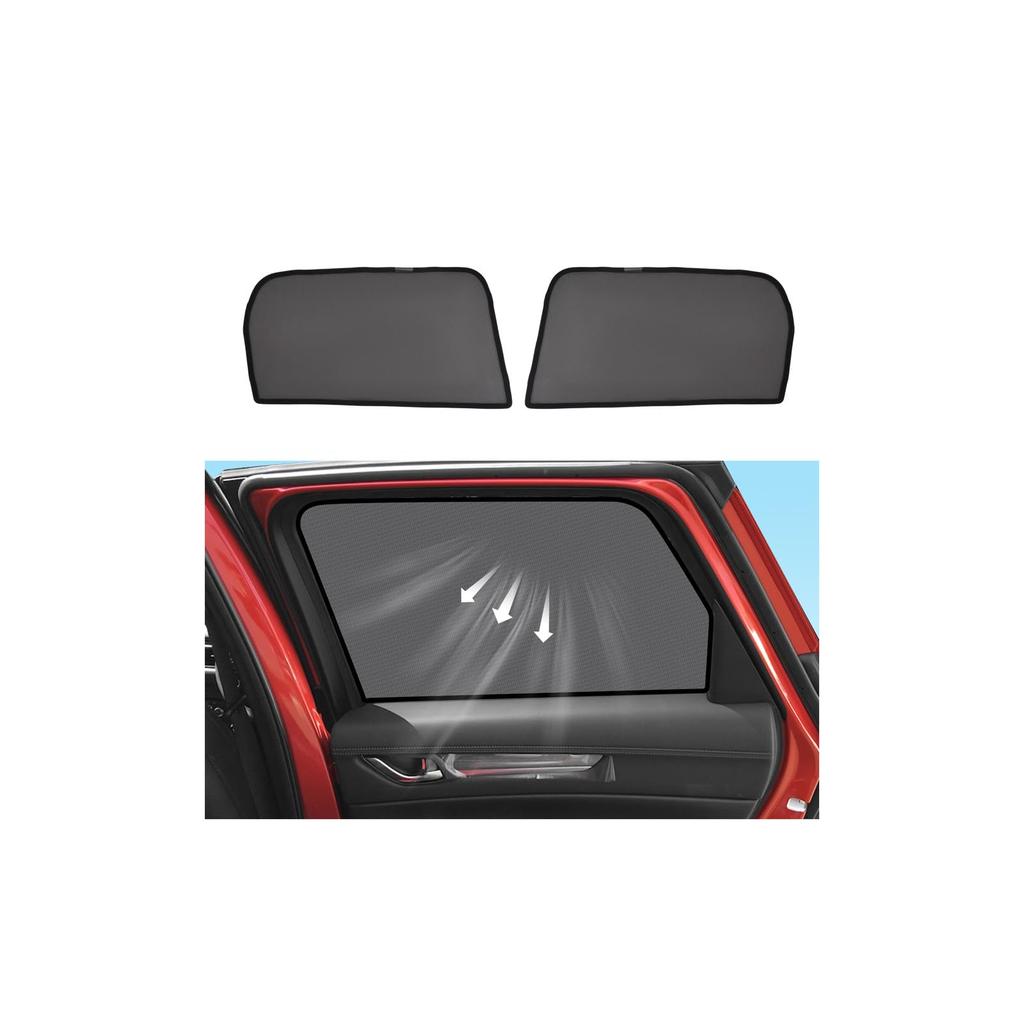 Rear Seat Thickening Type for Mazda 3rd Generation KI Series Side Mesh Curtain with Magnetic Closure KI Car Shade Light Blocking Car Window Curtain