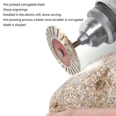 מיני חיתוך דיסק עם Mandrel 6 מ"מ Shank להב מסור עגול לחיתוך אבן מתכת כלי נגרות אביזרי מטחנה