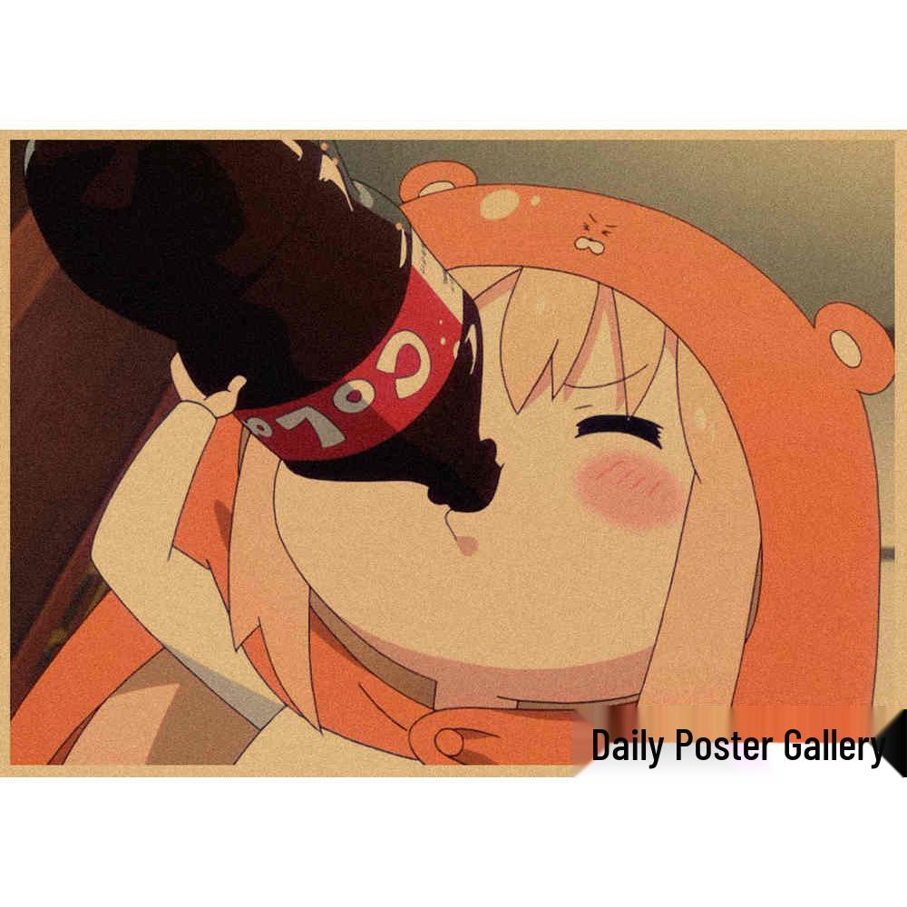 Japanese Anime Himouto! Umaru-chan Retro Kraft Paper Decorative Poster