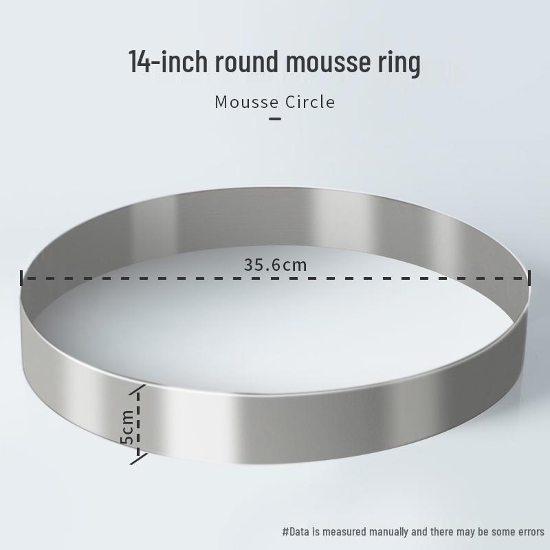 Round Square Heart-Shaped Mousse & Tower Ring, 4-10 Inch, Stainless Steel Baking Mold.