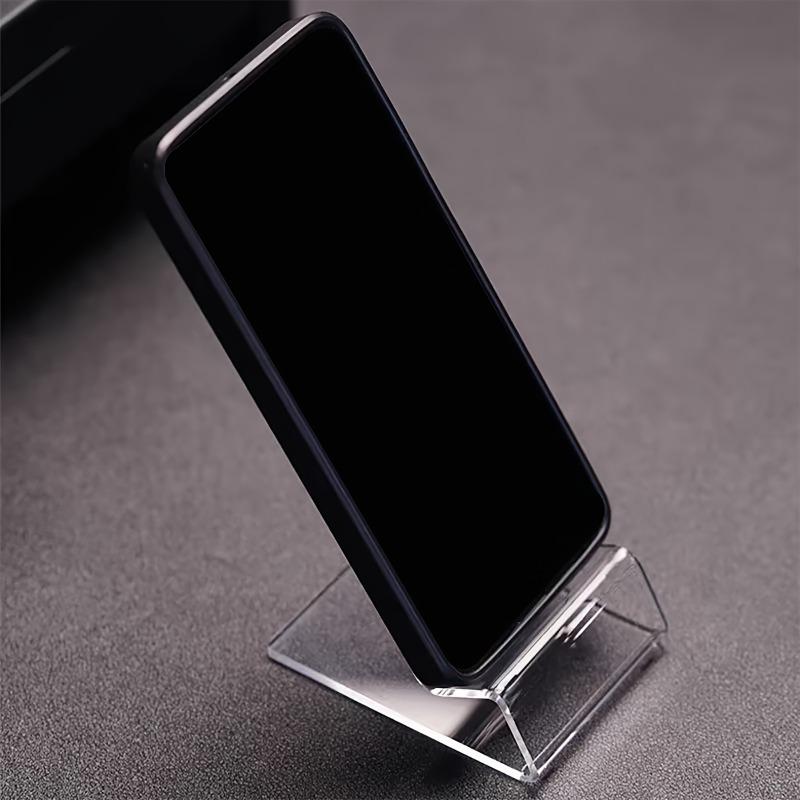 1 Transparent Acrylic Mobile Phone Holder, Multi-angle Desktop Holder, Portable Creative Bedside Desktop Accessories