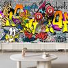 Graffiti Wallpaper Fashion Graffiti 3d Mural Bar Cafe Murals Music Symbol Backdrop Wallpaper