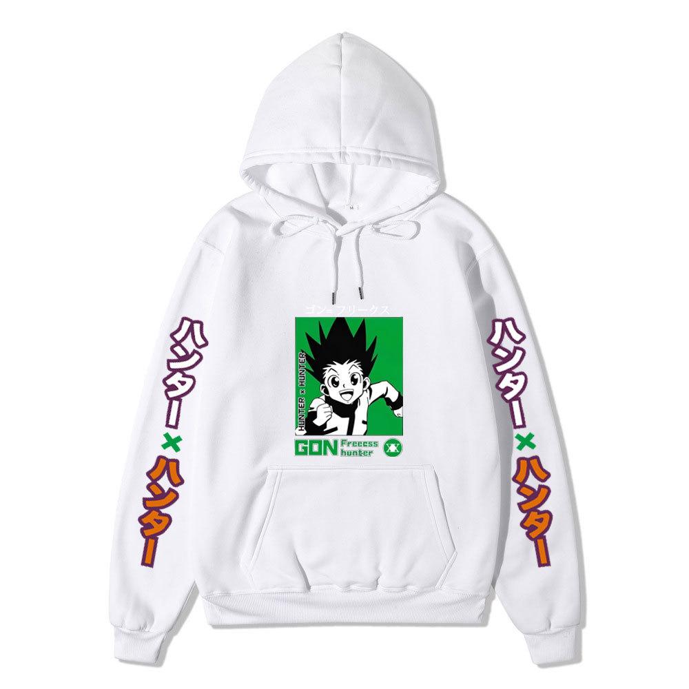 Japanese Anime Hoodie Sweatshirt Hunter X Hunter Graphic Printing Sweatshirts for Fans Casual Autumn Winter Fleece Streetwear