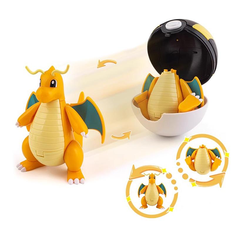 18 Style Pokemon Figures Playthings Elf Monsters Ball Figure Pikachu Gengar Pokeball Dragonite Snorlax Pokeball Action Figures Gift