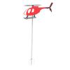 Outdoor Weathervane Red Metal Rotating Airplane Weathervane Wind Direction Indicator for Patio Garden Decor