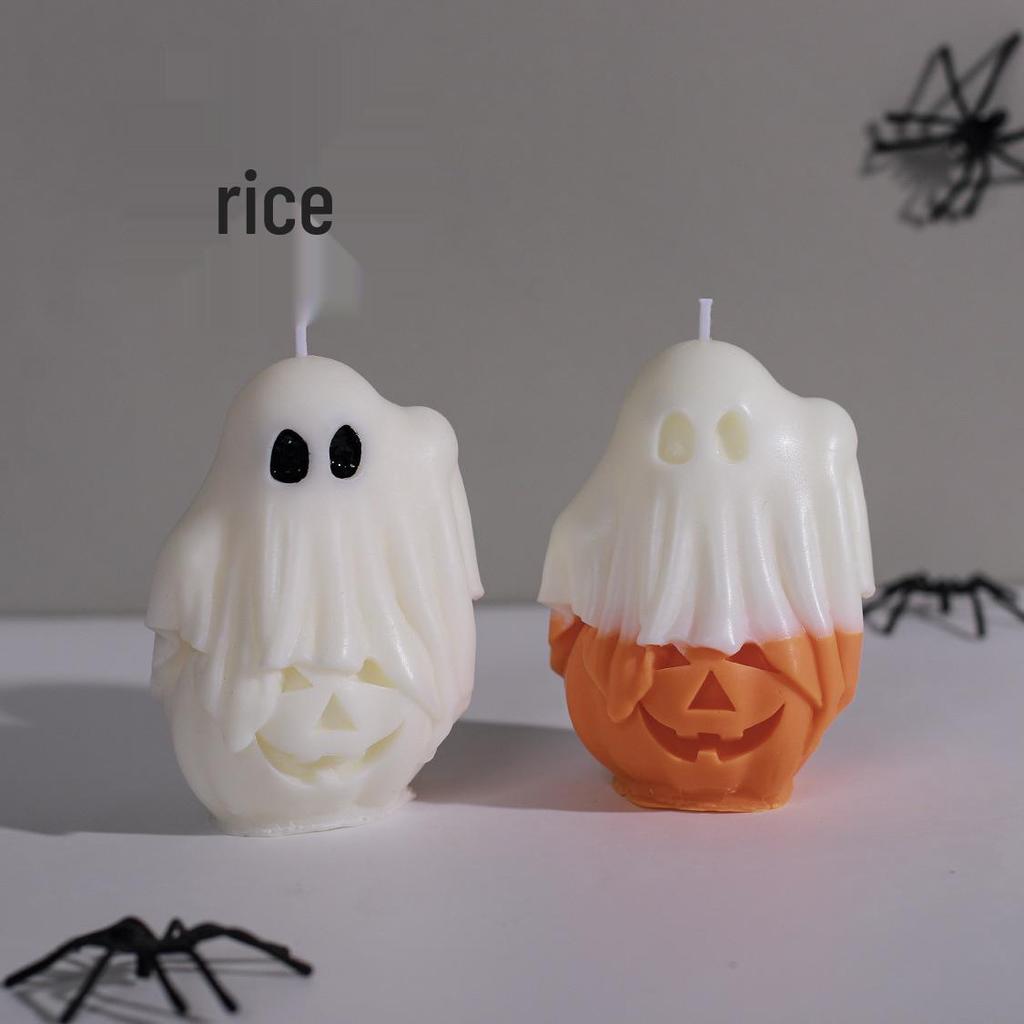 Halloween Ghost-Shaped Candles - Festive Atmosphere & Party Decor