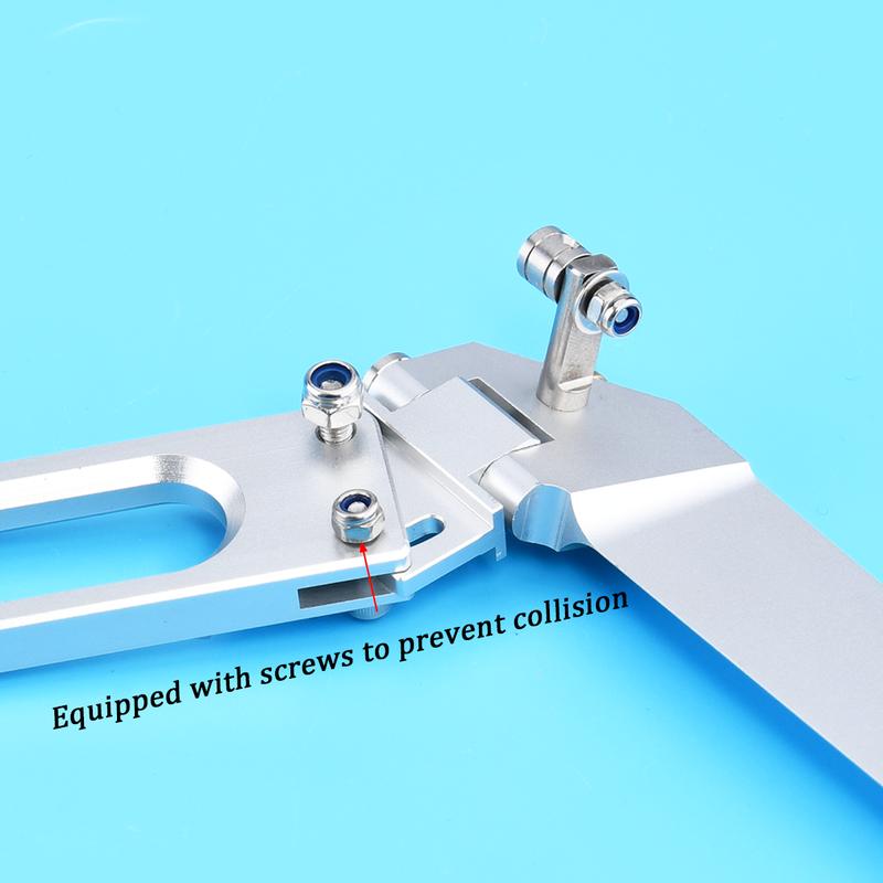 Aluminum 108x130mm Rudder with Water Pickup Suitable for Rc Boat Length 80-100cm Good Quality