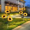 Solar Powered Night Lights Waterproof Atmosphere Lamp LED Solar Sunflower Lights  Outdoor