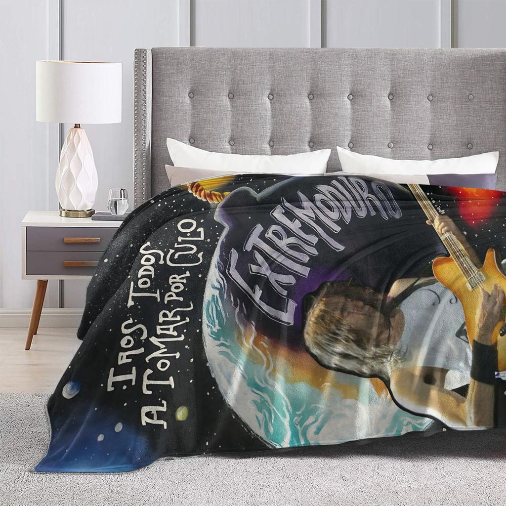 Extremoduro Spanish Hard Rock Band Blanket Robe Iniesta Soft Plush Throw Blanket For Outdoor Picnic Flannel Bedspread Bed Cover