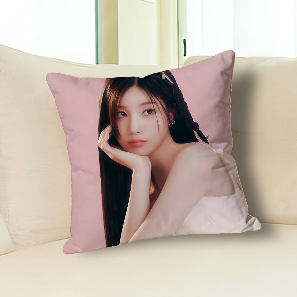 K-Kwons Singer E-Eun-B-Bi Anime Celebrity Merchandise All-Match Printed Pillow Case Sofa Car Office Room Decoration Protector