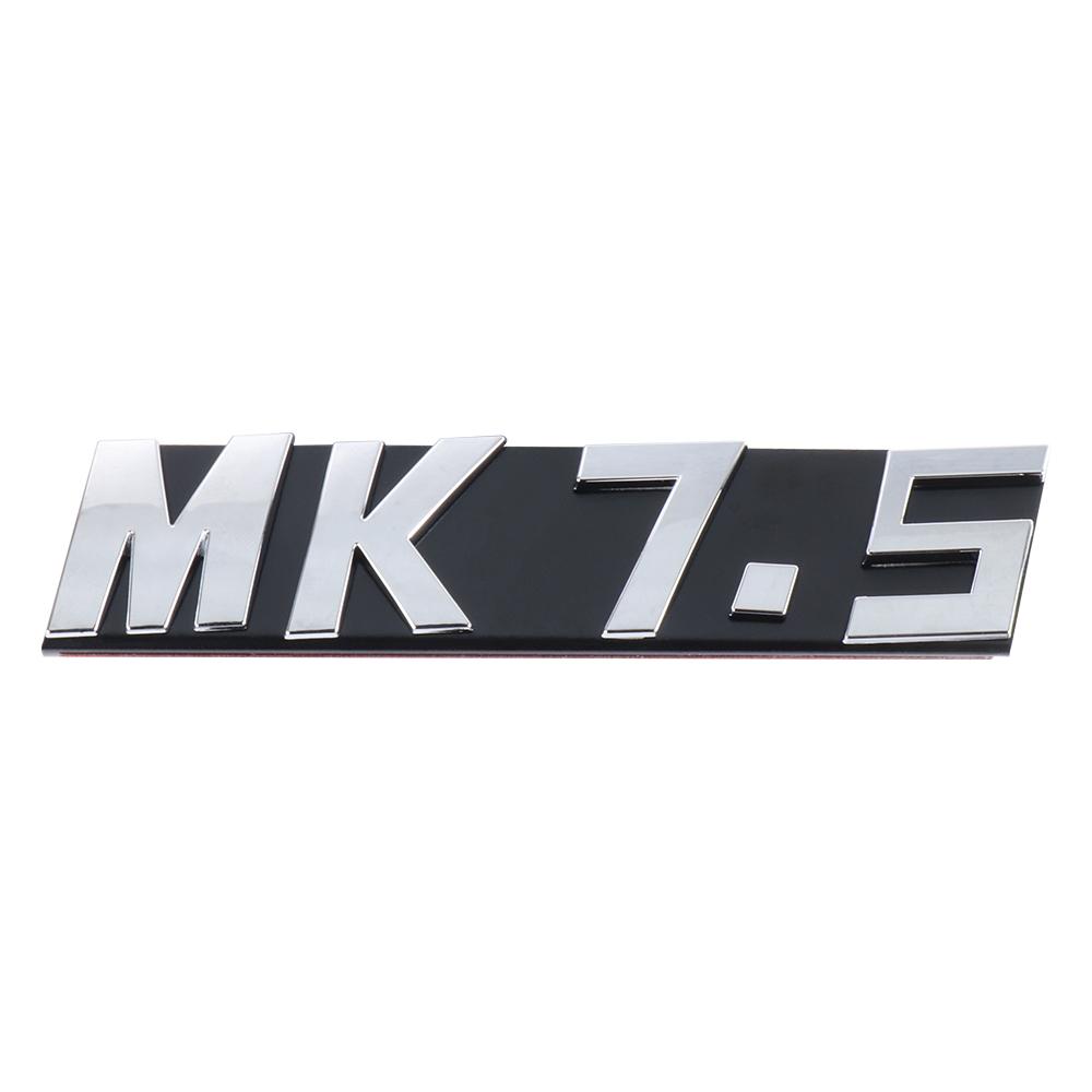 AABKY1 1pc 3D Metal MK5 MK6 MK7 MK7.5 Badge Emblem Car Sticker Front Grille Decor Decals For Volkswagen VW Jetta Touran POLO Golf 5 6 7