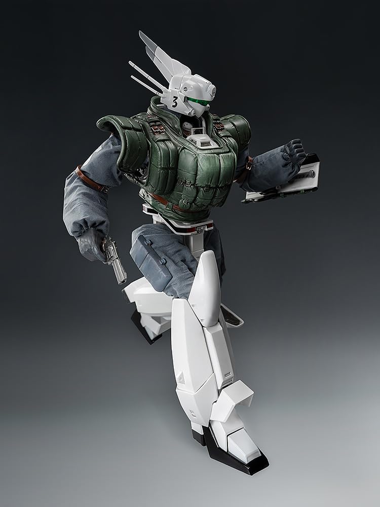 Mobile Police Patlabor 2 the Movie Ingram Unit 3 with Reactive Scale and Zinc Alloy Painted Action Figure Robo-dou Armor, 1/35 ABS, PVC, POM,