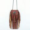 Fashion soft leather rivet fringed bag chain shoulder bag crossbody bag women's bag