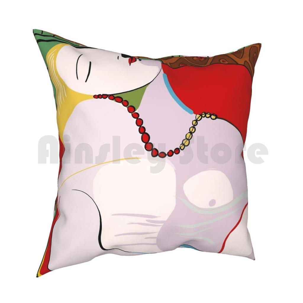 Picassos Dream Pillow Case Printed Home Soft DIY Pillow Cover Abstract Art Lines Minimal Art Minimalistic Minimal Abstract