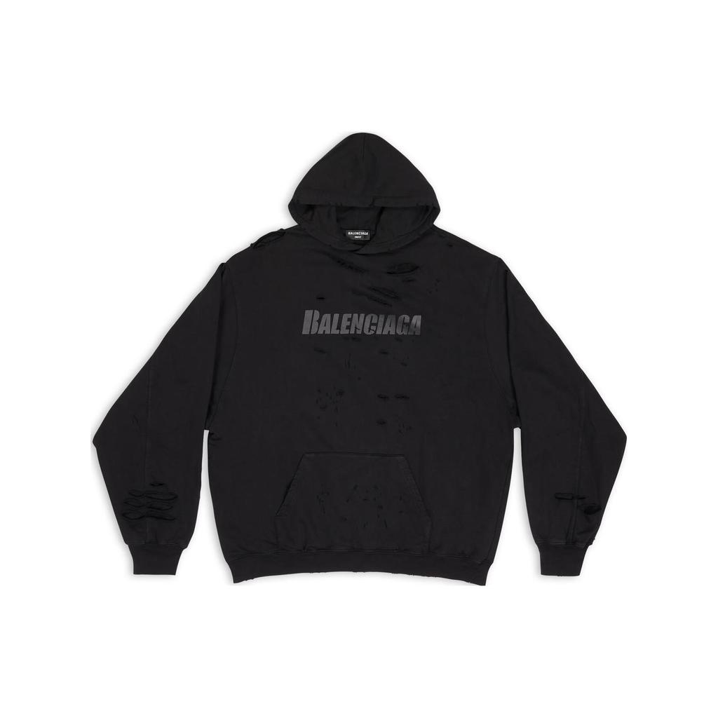 Balenciaga Caps Destroyed Oversize Fit Hoodie 659403TKVB61781