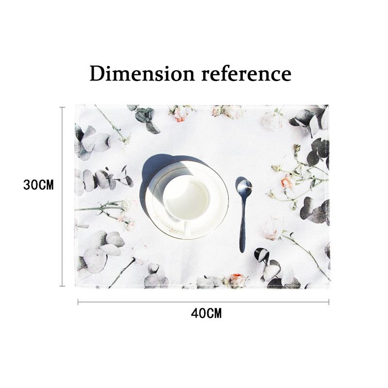 4pcs, Placemats, Square Happy Easter Theme Table Pads, Colorful Floral Cute Bunny Decorative Table Mat