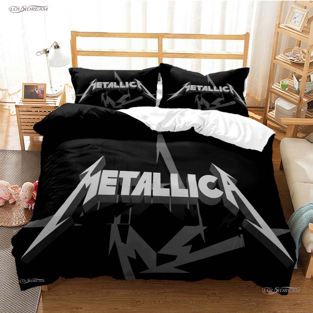 

Heavy Metal Music Casal All Season Duvet Cover Comforter Bedding Sets Soft Quilt Cover And Pillowcases Single/Double/Queen/King EU Single(135*200cm)3pcs