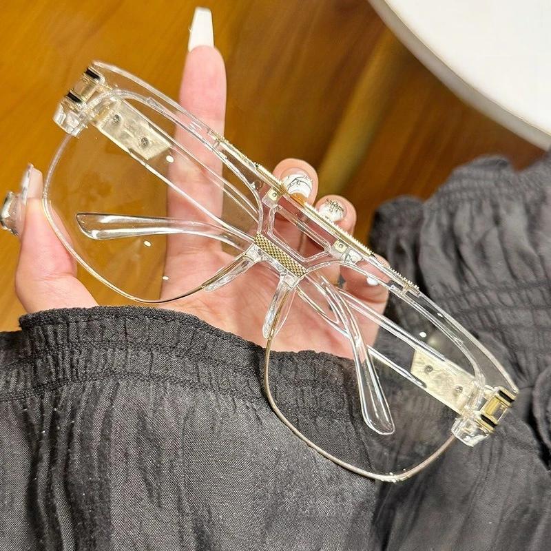 Stylish Latest Vintage Oversized Sunglasses Unisex Fashion Outdoor Sports Sun Protection Glasses Trendy Steampunk Sunglasses