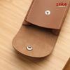 Brown Watch Bag Organizer Watch Accessories Anti-Dust Gift Bag Flannelette and Leather Bags for Jewelry Watch Storage Gift Bags