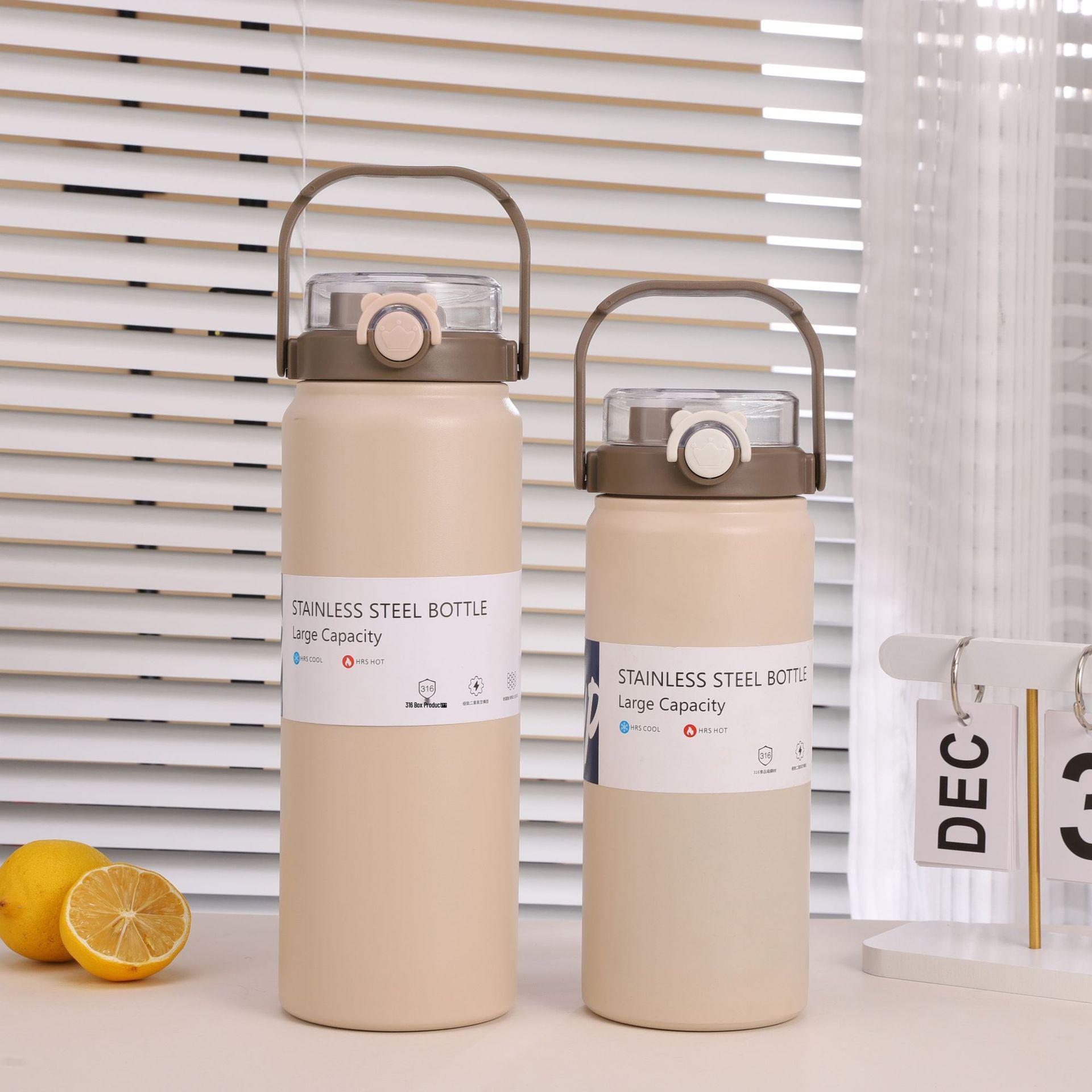 

Large Capacity 316 Handle Thermos Cup for Outdoor Sports 1700 ML белый