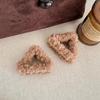 Pure Color Plush Small Hair Claw Cute Mini Grasp Clip Temperament Winter Hair Accessories  Girls