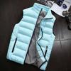 Men  Winter Coat Padded Cotton Vest Warm Hooded Thick Vest Tops Jacket