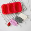 3 Packs Silicone Ice Lolly Maker BPA Free Ice Cream Molds Stackable Popsicle Mould with Lid for Homemade Ice Cream