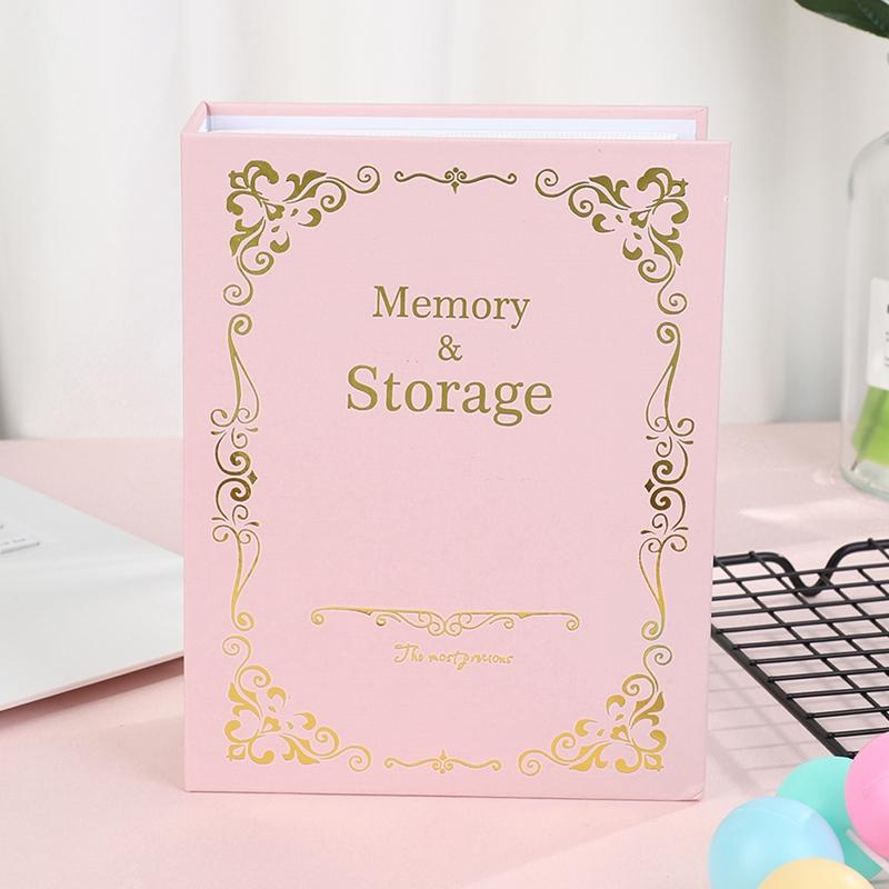 

1 шт. Твердый альбом Po с тиснением букв, винтажный чехол для карт Po большой емкости для Po, хранение карт