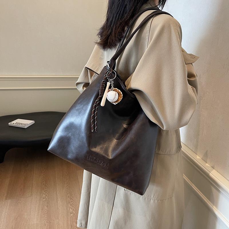 

Сумка-тоут 2025 зима новая мокко сумка через плечо кленовый лист коричневый модная трендовая сумка женская сумка 36*11*34