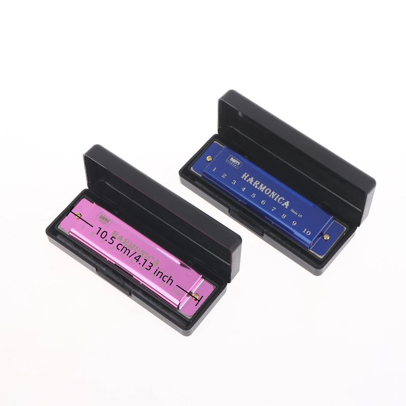 Harmonica Key Of C 10 Hole Diatonic Harmonica C With Case For Beginner Students Kids Gift Blues With Case