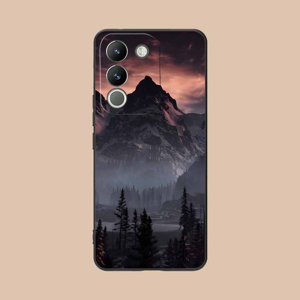 Mountain Forest Mobile Phone Case for VIVO V60 V50 V40 V30 V29 V27 V25 V23 Pro Lite 5G Colorful Printing Cover Smartphone Luxury