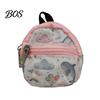 Keychain Accessory Mini Backpack Coin Purse, Scratch Resistant Zippered Compartment Bag, Waterproof Oxford Cloth Earphone Case Holder