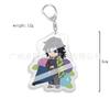 Demon Slayer Chibi Acrylic Keychain: Tanjiro, Nezuko, Giyu, Zenitsu Backpack Charm