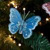 Glitter Christmas Tree Decorations Artificial Xmas Tree Pendants  Festival Decoration