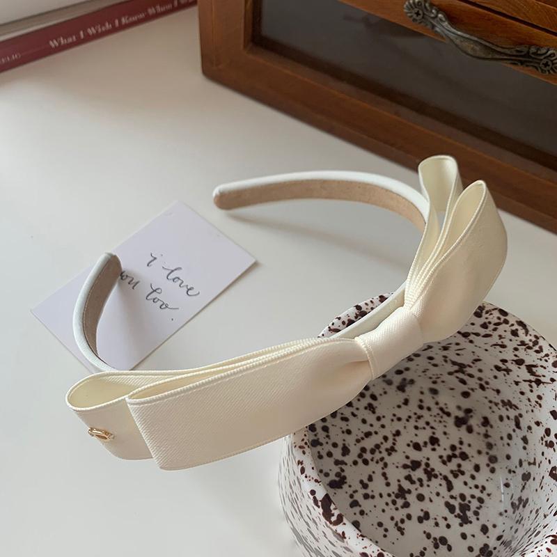Doplňky do vlasů French Vintage Bowknot Jednobarevná stuha do vlasů