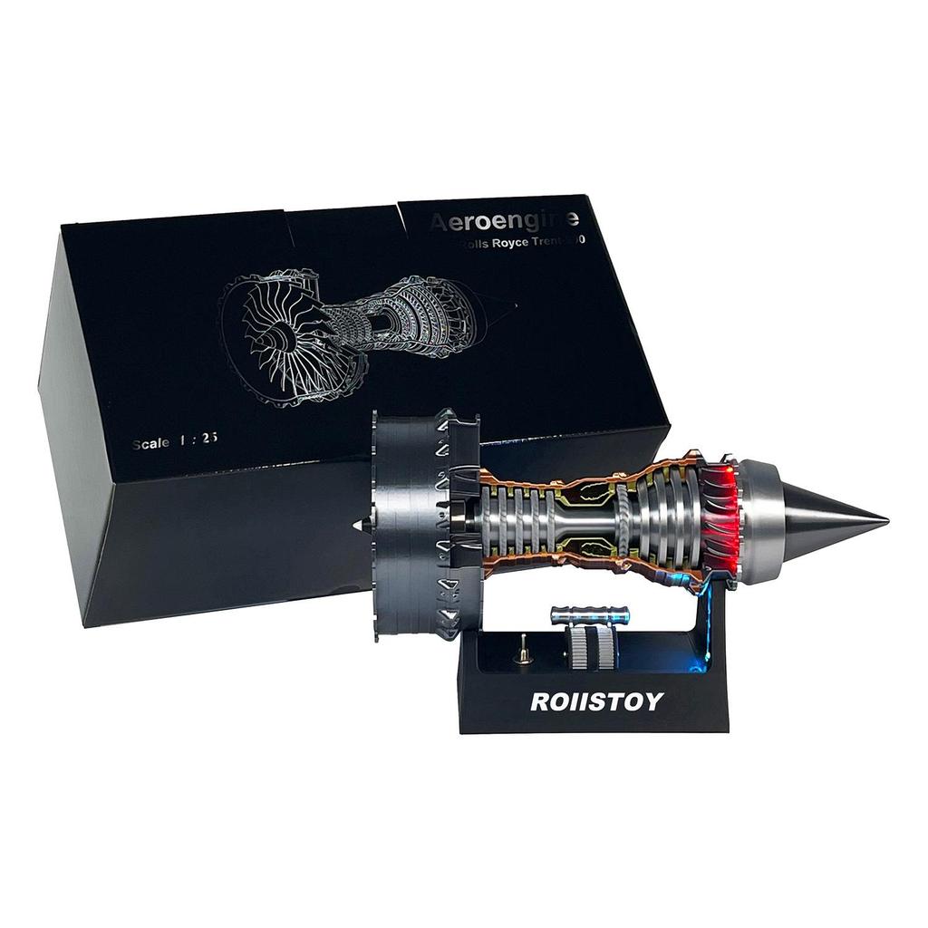 D3 Printing TR-900 Luminous Aircraft Engine Toy - Assembled Rotating Turbine Model